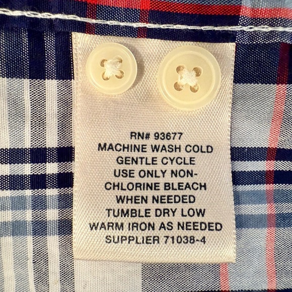 St. John's Bay Men's Plaid Button-Down Shirt Long Sleeve/size XXL - Picture 7 of 10